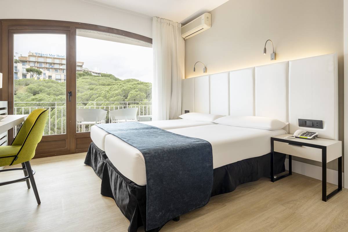 Chambre standard avec vue sur la mer ilunion caleta park Hotel ILUNION Caleta Park S'Agaró